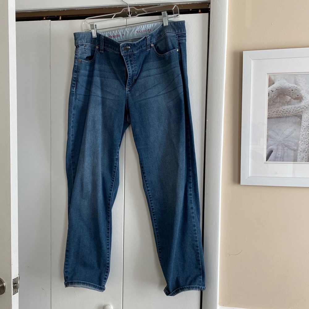 Sz 14 like new Talbots boyfriend jeans
